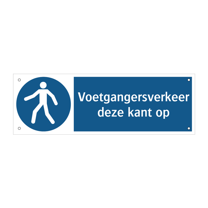 Voetgangersverkeer deze kant op & Voetgangersverkeer deze kant op & Voetgangersverkeer deze kant op