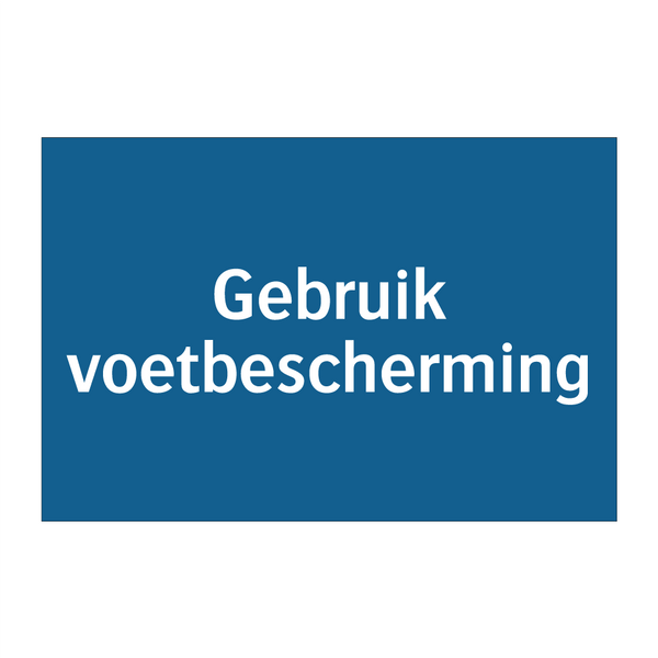 Gebruik voetbescherming & Gebruik voetbescherming & Gebruik voetbescherming