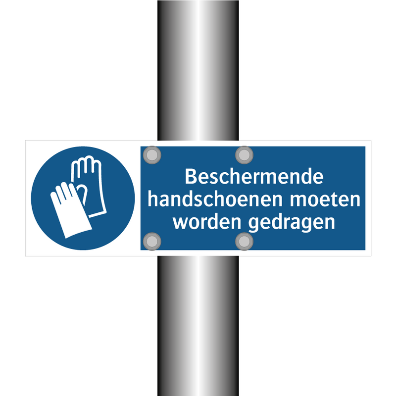 Beschermende handschoenen moeten worden gedragen & Beschermende handschoenen moeten worden gedragen