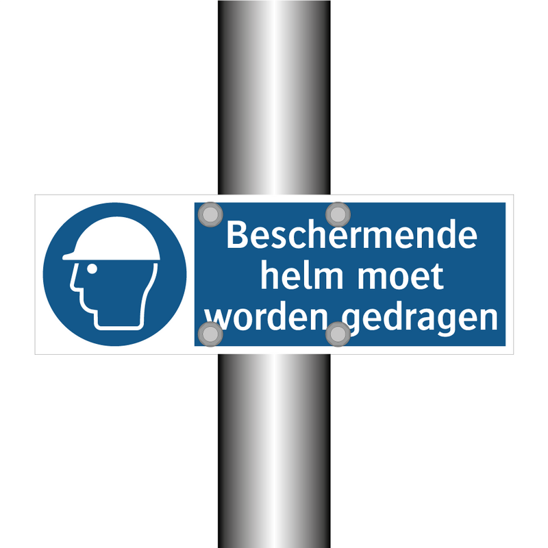 Beschermende helm moet worden gedragen & Beschermende helm moet worden gedragen