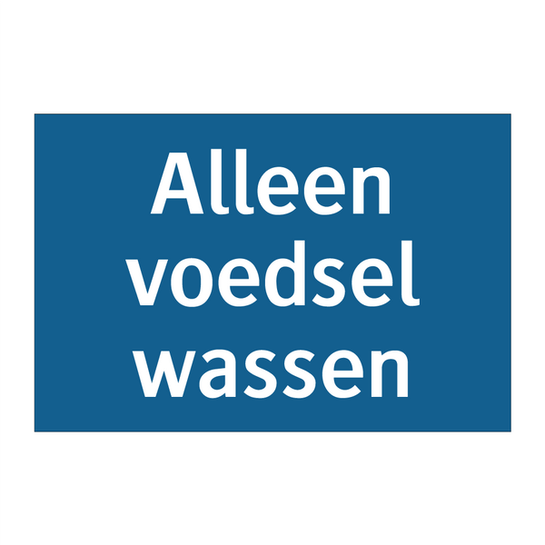 Alleen voedsel wassen & Alleen voedsel wassen & Alleen voedsel wassen & Alleen voedsel wassen