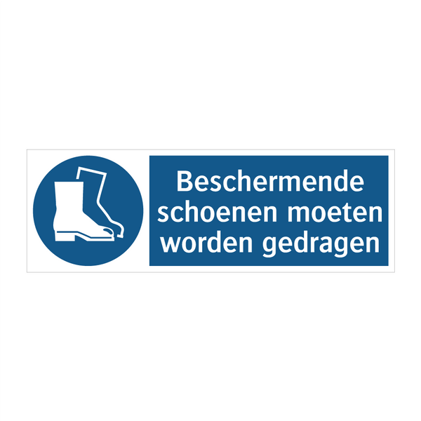 Beschermende schoenen moeten worden gedragen & Beschermende schoenen moeten worden gedragen