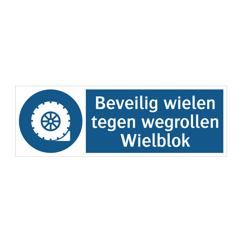 Beveilig wielen tegen wegrollen Wielblok & Beveilig wielen tegen wegrollen Wielblok