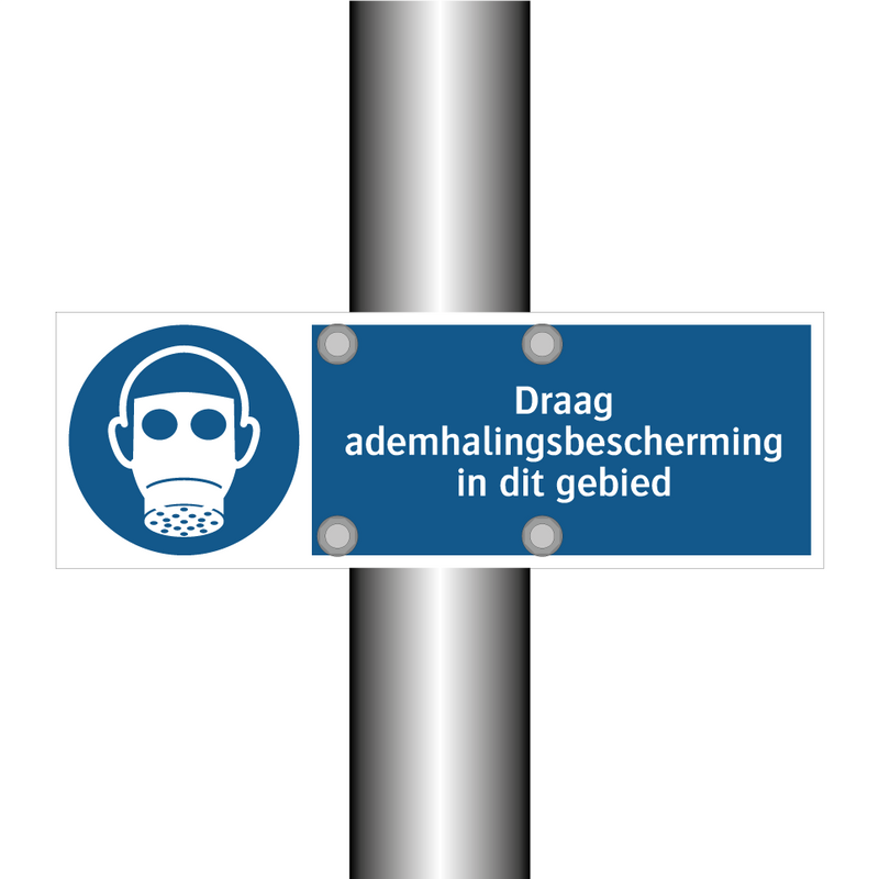 Draag ademhalingsbescherming in dit gebied & Draag ademhalingsbescherming in dit gebied