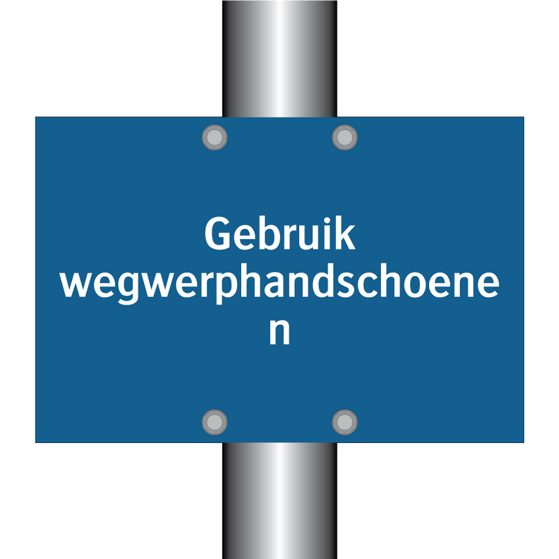 Gebruik wegwerphandschoenen & Gebruik wegwerphandschoenen & Gebruik wegwerphandschoenen