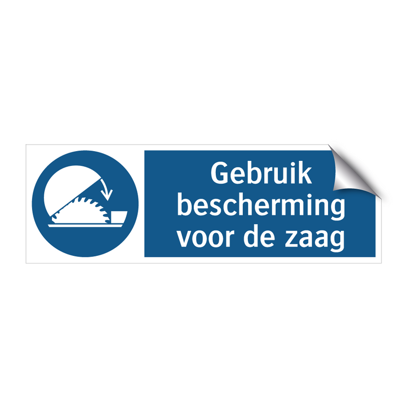 Gebruik bescherming voor de zaag & Gebruik bescherming voor de zaag