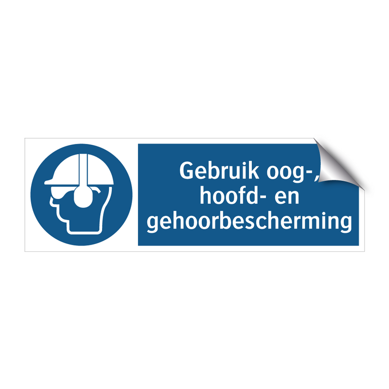 Gebruik oog-, hoofd- en gehoorbescherming & Gebruik oog-, hoofd- en gehoorbescherming