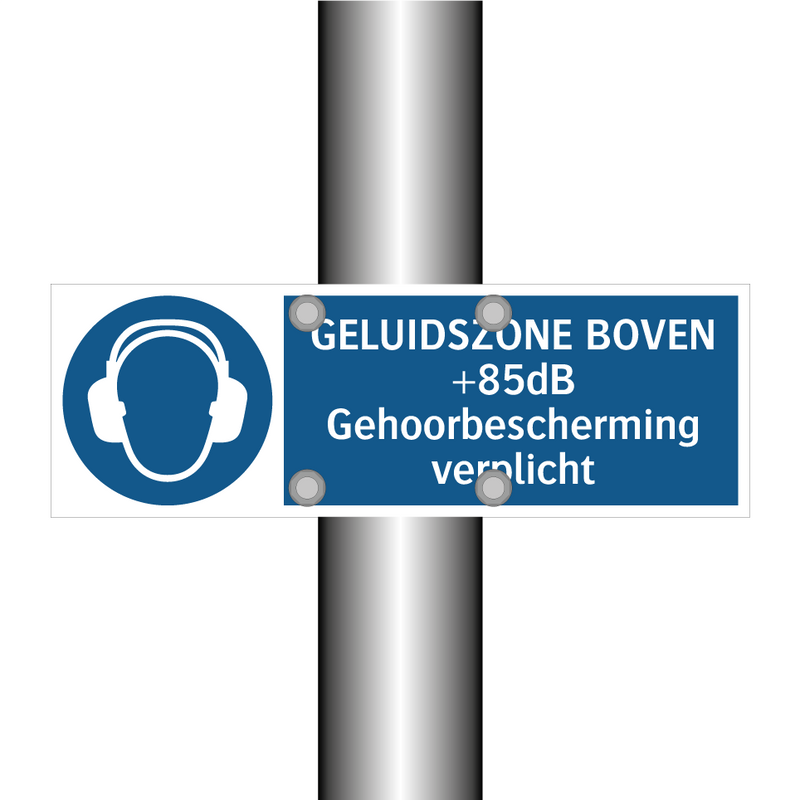 GELUIDSZONE BOVEN 85dB Gehoorbescherming verplicht