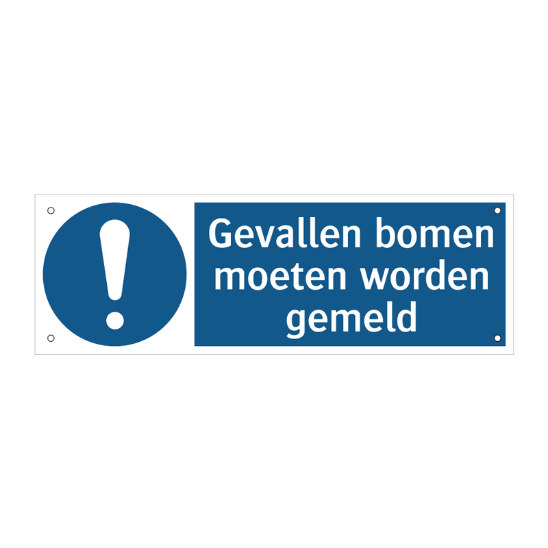 Gevallen bomen moeten worden gemeld & Gevallen bomen moeten worden gemeld