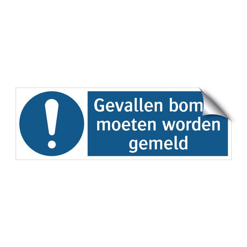 Gevallen bomen moeten worden gemeld & Gevallen bomen moeten worden gemeld