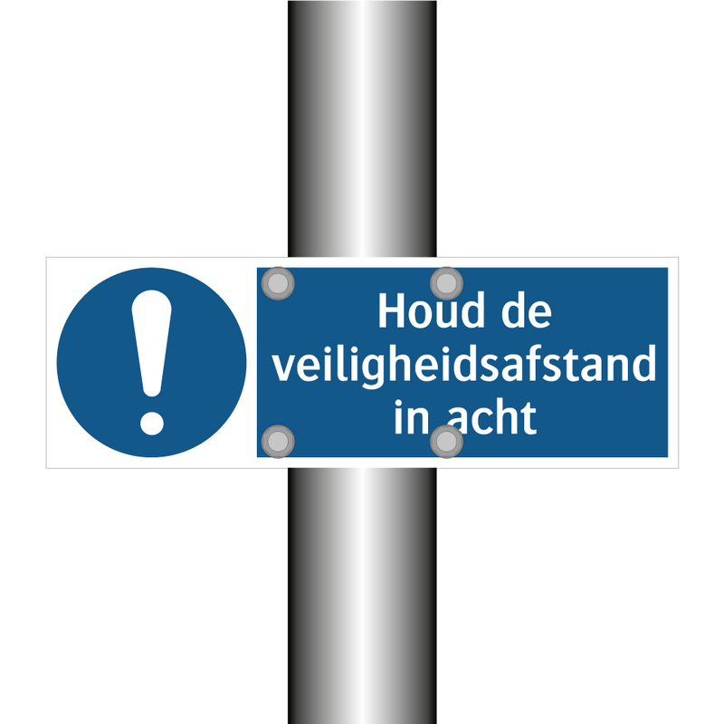 Houd de veiligheidsafstand in acht & Houd de veiligheidsafstand in acht