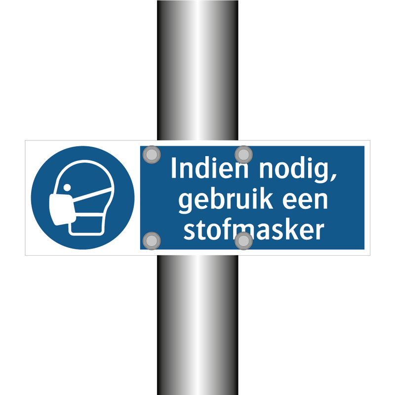 Indien nodig, gebruik een stofmasker & Indien nodig, gebruik een stofmasker