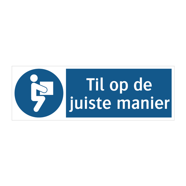 Til op de juiste manier & Til op de juiste manier & Til op de juiste manier