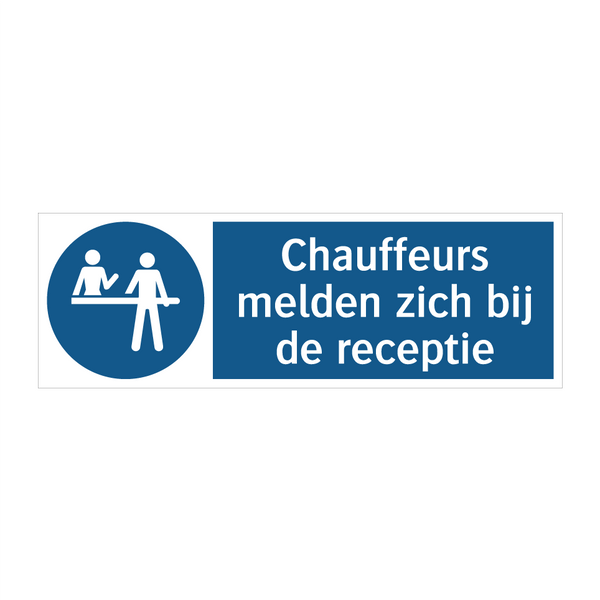 Chauffeurs melden zich bij de receptie & Chauffeurs melden zich bij de receptie