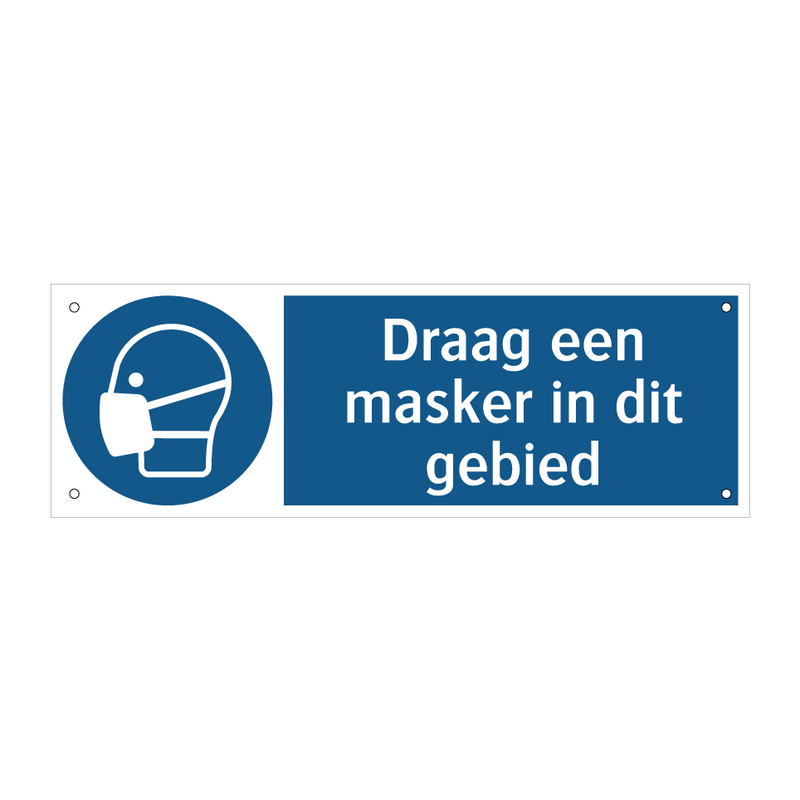 Draag een masker in dit gebied & Draag een masker in dit gebied & Draag een masker in dit gebied