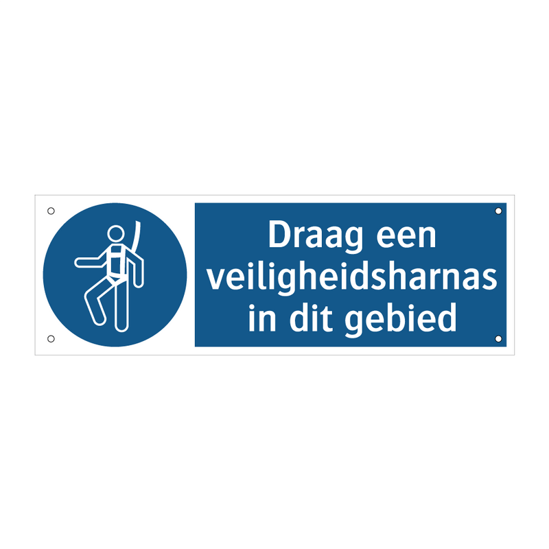 Draag een veiligheidsharnas in dit gebied & Draag een veiligheidsharnas in dit gebied