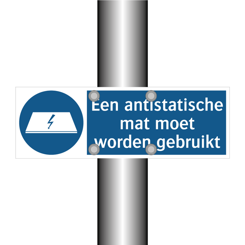 Een antistatische mat moet worden gebruikt & Een antistatische mat moet worden gebruikt