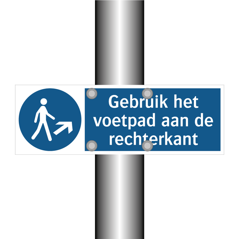 Gebruik het voetpad aan de rechterkant & Gebruik het voetpad aan de rechterkant