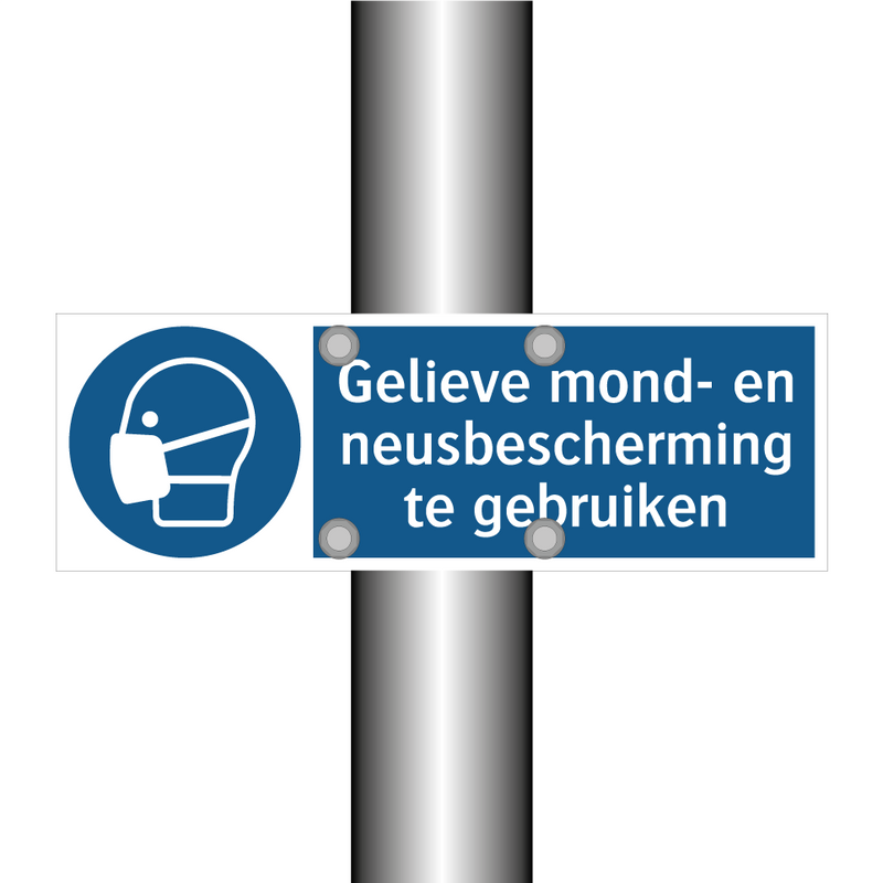 Gelieve mond- en neusbescherming te gebruiken & Gelieve mond- en neusbescherming te gebruiken