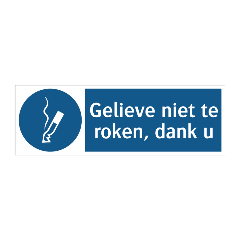 Gelieve niet te roken, dank u & Gelieve niet te roken, dank u & Gelieve niet te roken, dank u