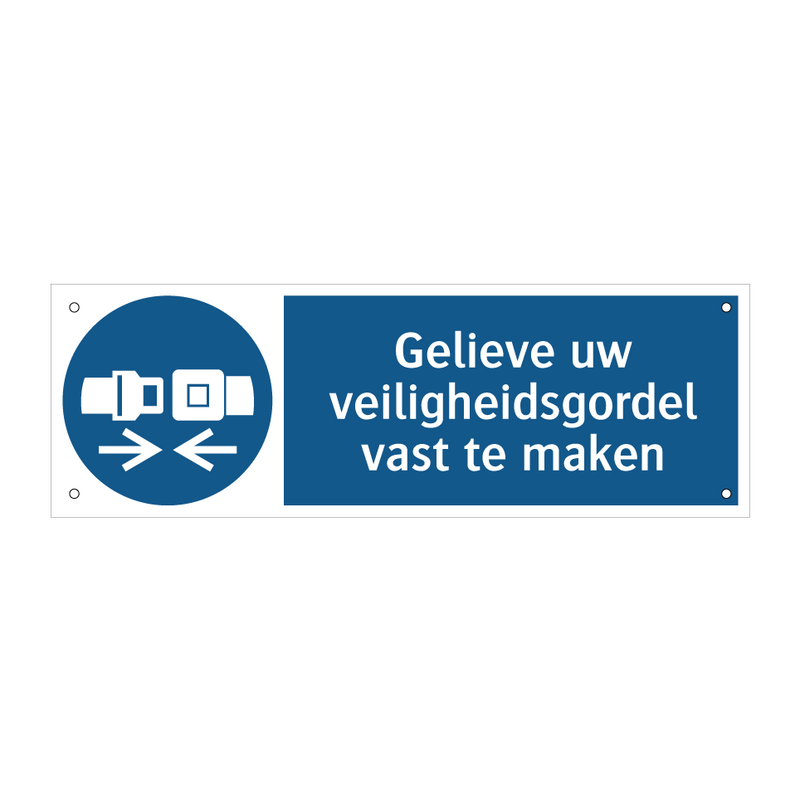 Gelieve uw veiligheidsgordel vast te maken & Gelieve uw veiligheidsgordel vast te maken