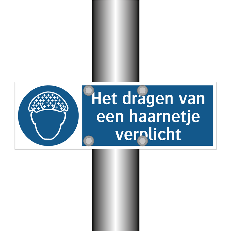 Het dragen van een haarnetje verplicht & Het dragen van een haarnetje verplicht