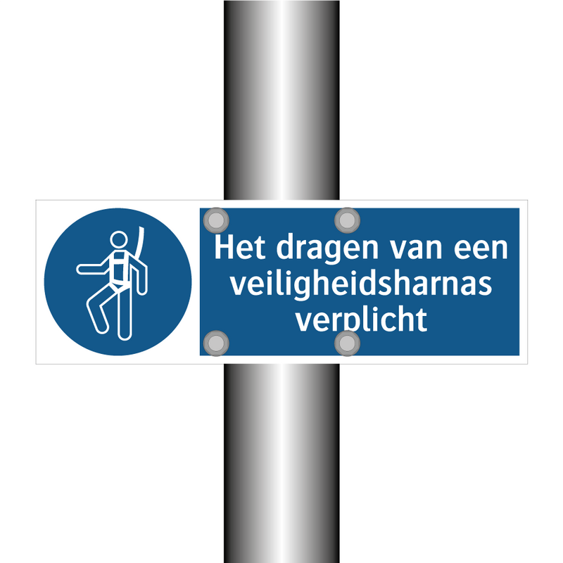 Het dragen van een veiligheidsharnas verplicht & Het dragen van een veiligheidsharnas verplicht