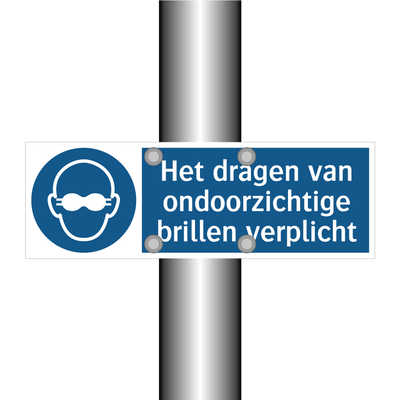 Het dragen van ondoorzichtige brillen verplicht & Het dragen van ondoorzichtige brillen verplicht