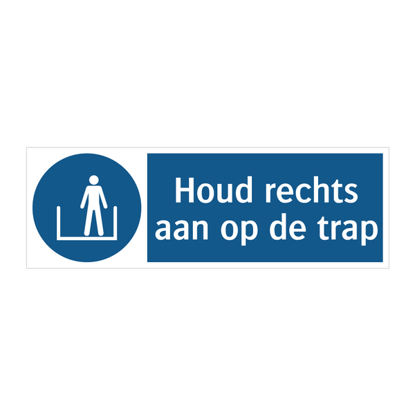 Houd rechts aan op de trap & Houd rechts aan op de trap & Houd rechts aan op de trap