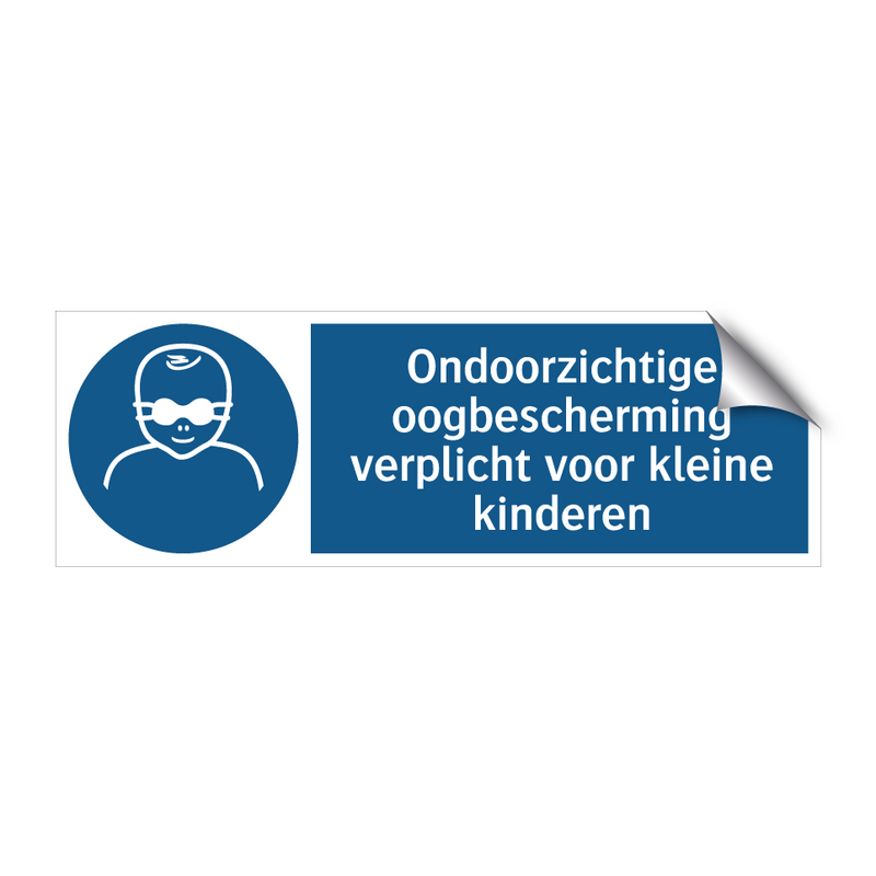 Ondoorzichtige oogbescherming verplicht voor kleine kinderen