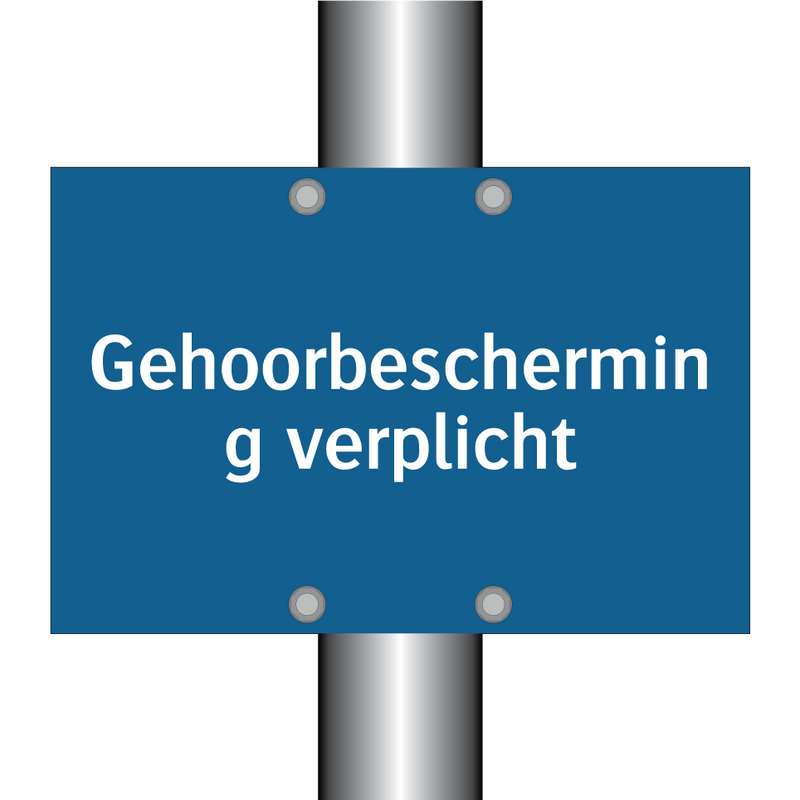 Gehoorbescherming verplicht & Gehoorbescherming verplicht & Gehoorbescherming verplicht