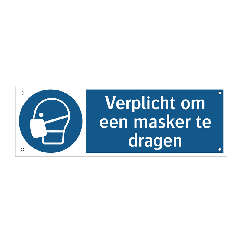 Verplicht om een ​​masker te dragen & Verplicht om een ​​masker te dragen