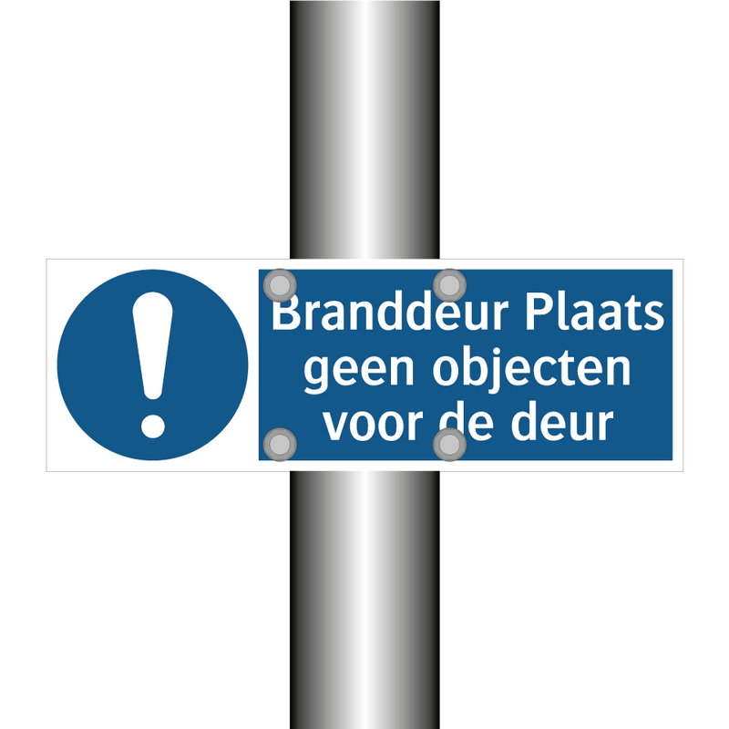 Branddeur Plaats geen objecten voor de deur & Branddeur Plaats geen objecten voor de deur