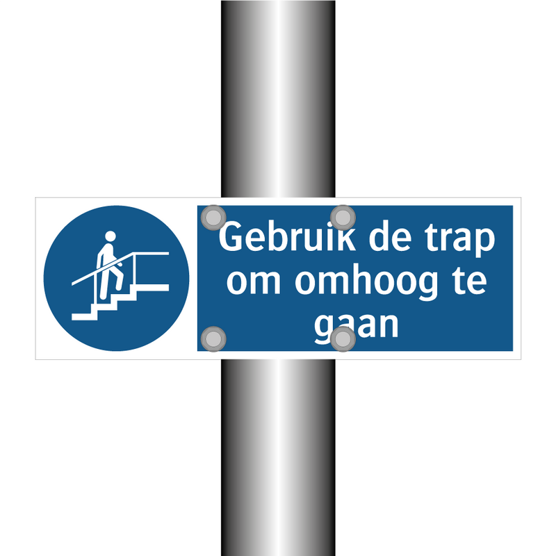 Gebruik de trap om omhoog te gaan & Gebruik de trap om omhoog te gaan