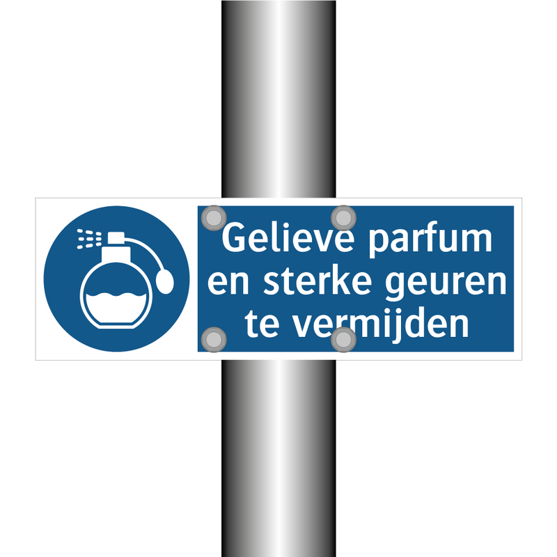 Gelieve parfum en sterke geuren te vermijden & Gelieve parfum en sterke geuren te vermijden