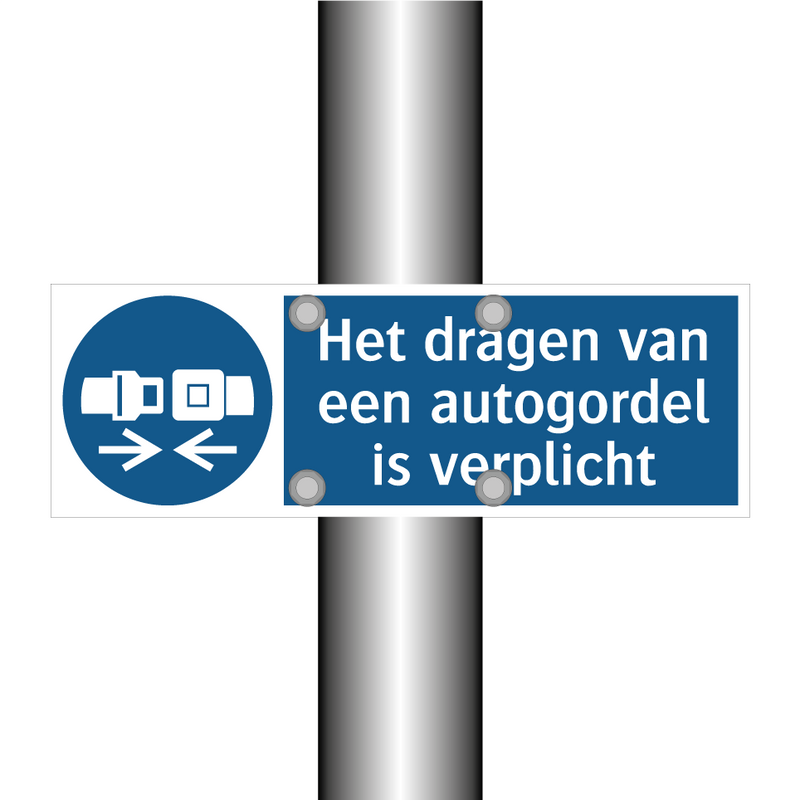 Het dragen van een autogordel is verplicht & Het dragen van een autogordel is verplicht