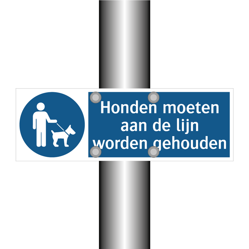 Honden moeten aan de lijn worden gehouden & Honden moeten aan de lijn worden gehouden