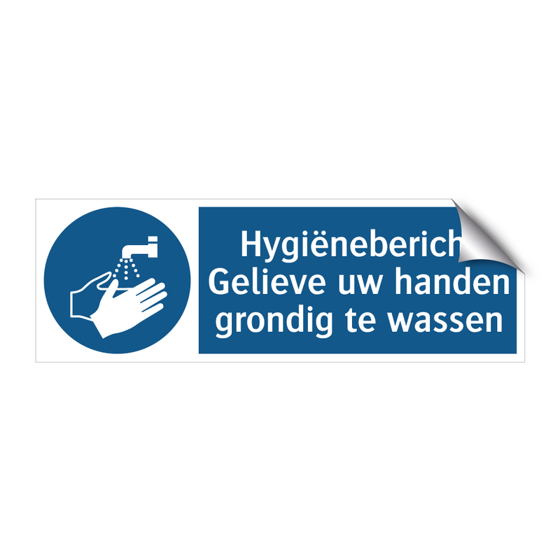 Hygiënebericht Gelieve uw handen grondig te wassen