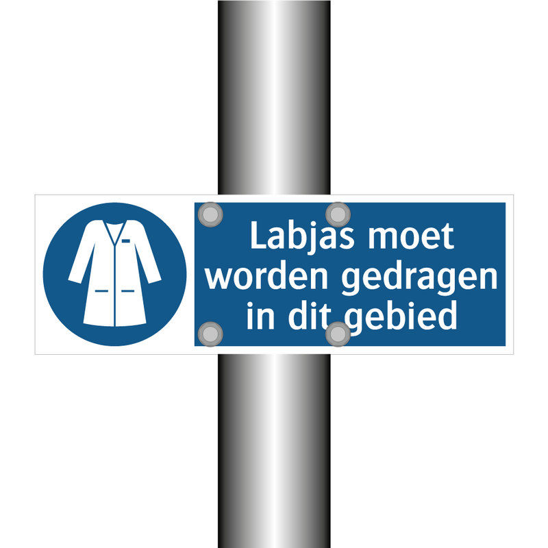 Labjas moet worden gedragen in dit gebied & Labjas moet worden gedragen in dit gebied