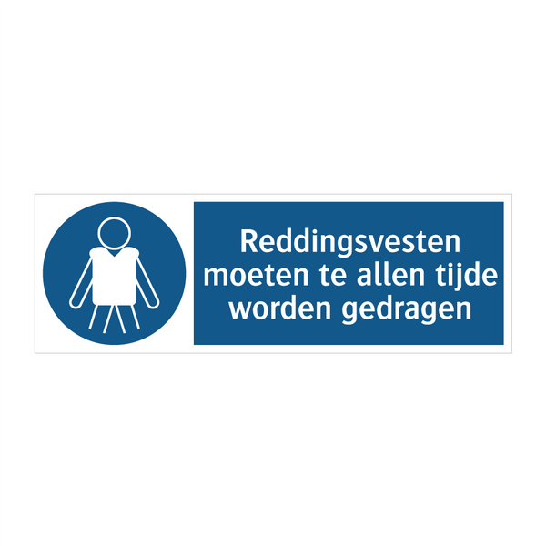 Reddingsvesten moeten te allen tijde worden gedragen