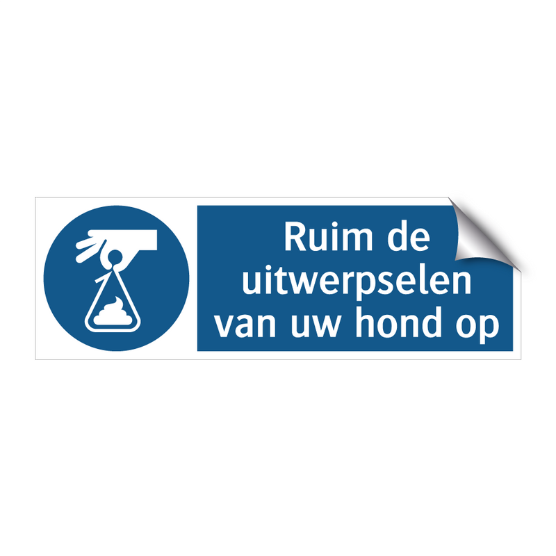 Ruim de uitwerpselen van uw hond op & Ruim de uitwerpselen van uw hond op