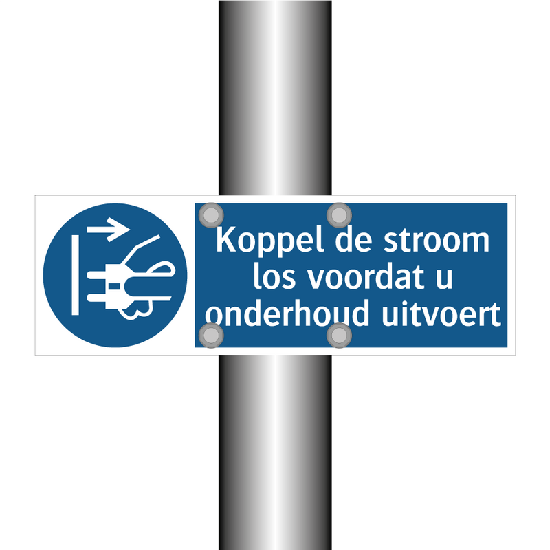 Koppel de stroom los voordat u onderhoud uitvoert