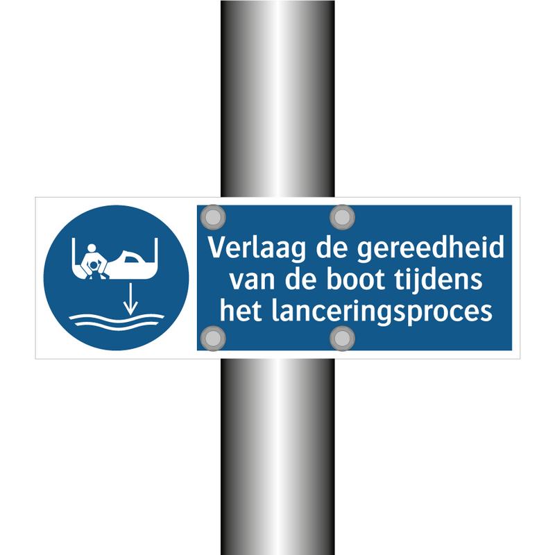 Verlaag de gereedheid van de boot tijdens het lanceringsproces