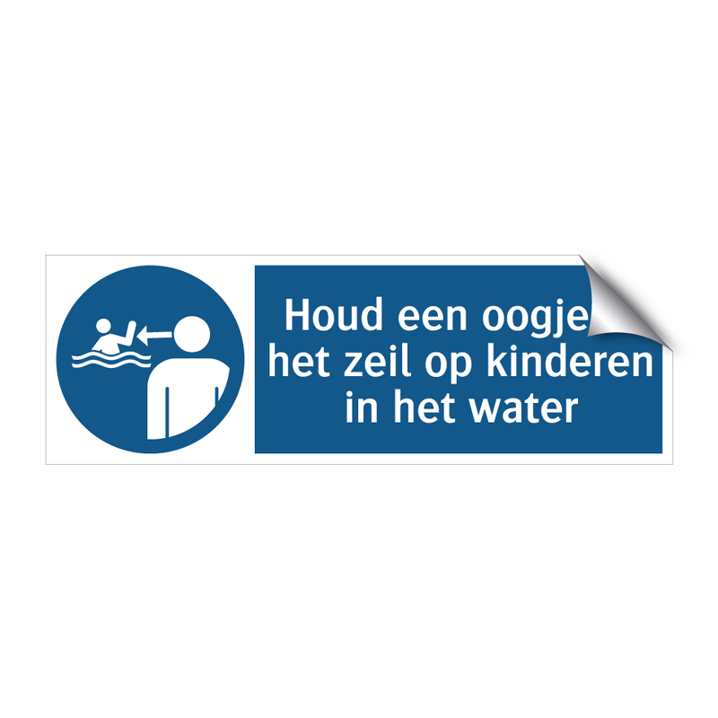 Houd een oogje in het zeil op kinderen in het water