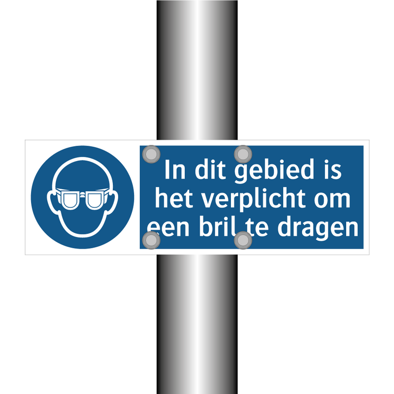 In dit gebied is het verplicht om een bril te dragen