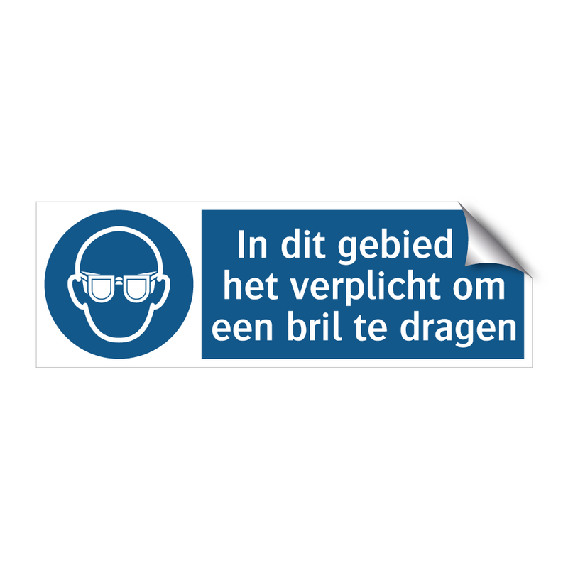 In dit gebied is het verplicht om een bril te dragen