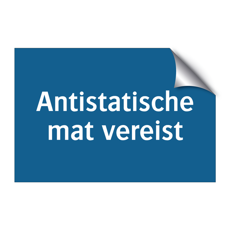 Antistatische mat vereist & Antistatische mat vereist & Antistatische mat vereist