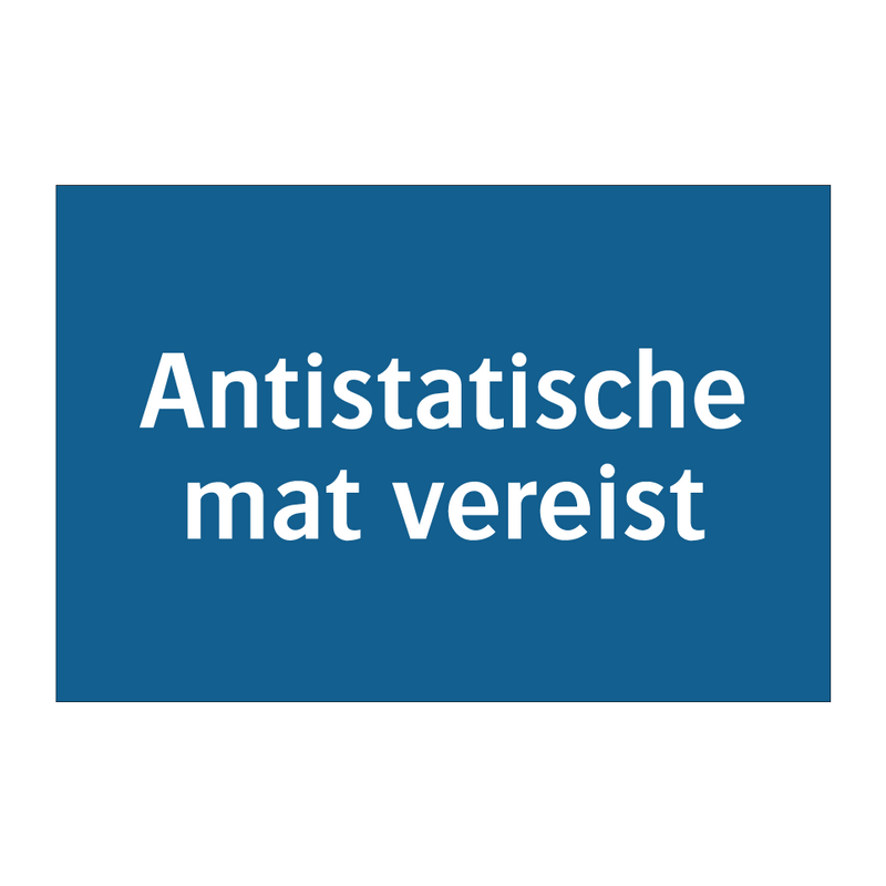 Antistatische mat vereist & Antistatische mat vereist & Antistatische mat vereist