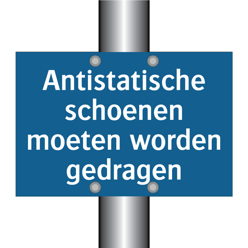 Antistatische schoenen moeten worden gedragen & Antistatische schoenen moeten worden gedragen