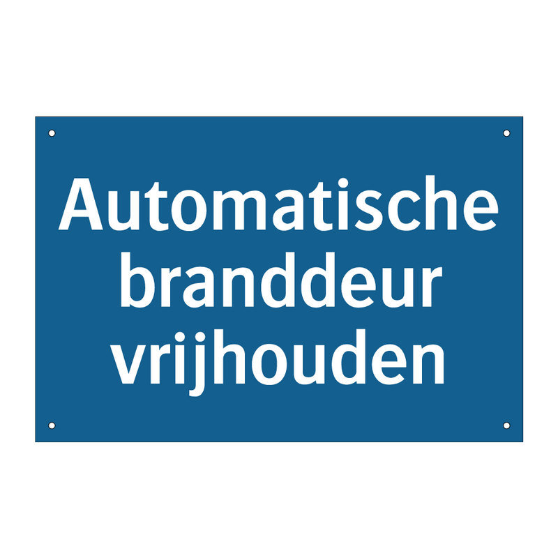 Automatische branddeur vrijhouden & Automatische branddeur vrijhouden